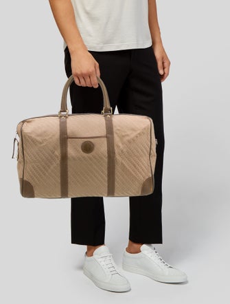 Gucci Canvas Boston Bag