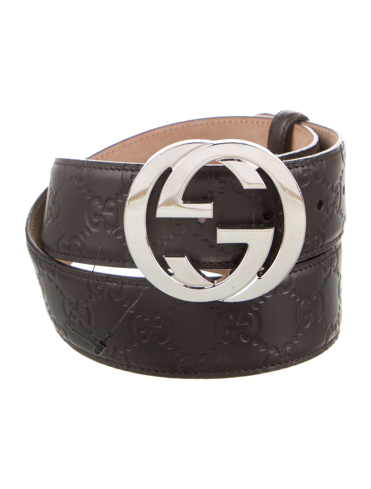 Gucci Interlocking G Logo Leather Belt