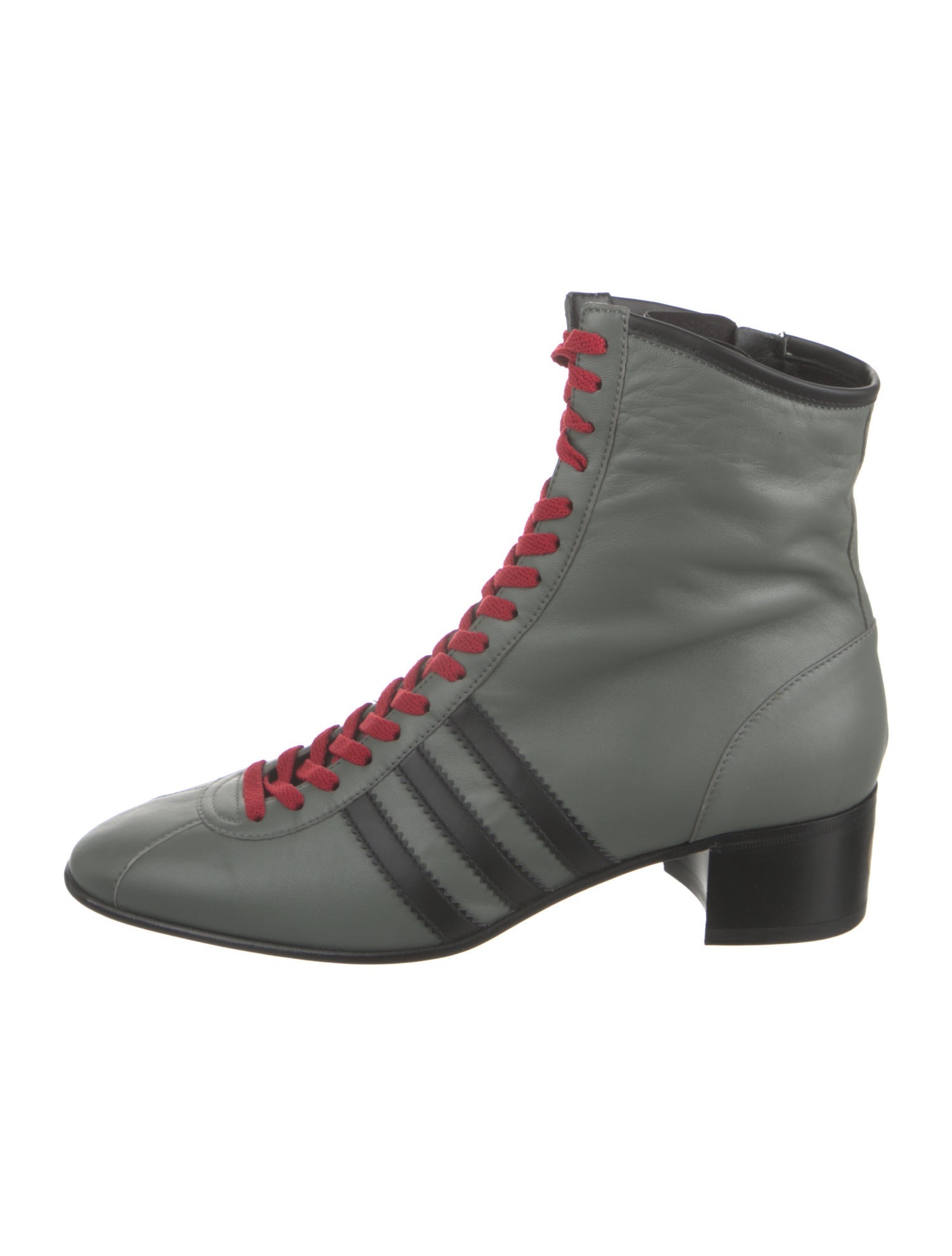 Gucci Leather Combat Boots