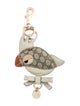 Gucci Leather & Coated Canvas Bird Keychain