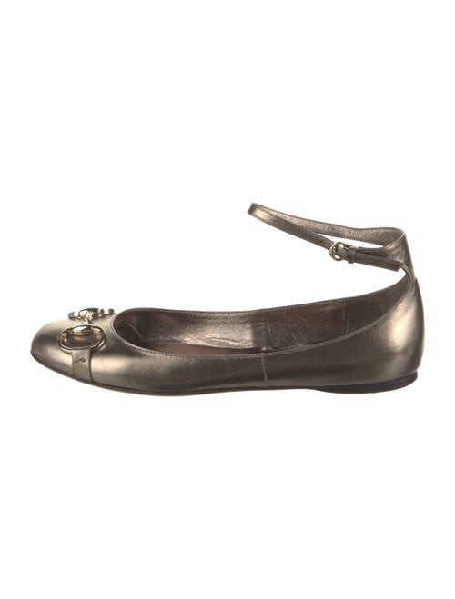 Gucci Horsebit Accent Leather Flats