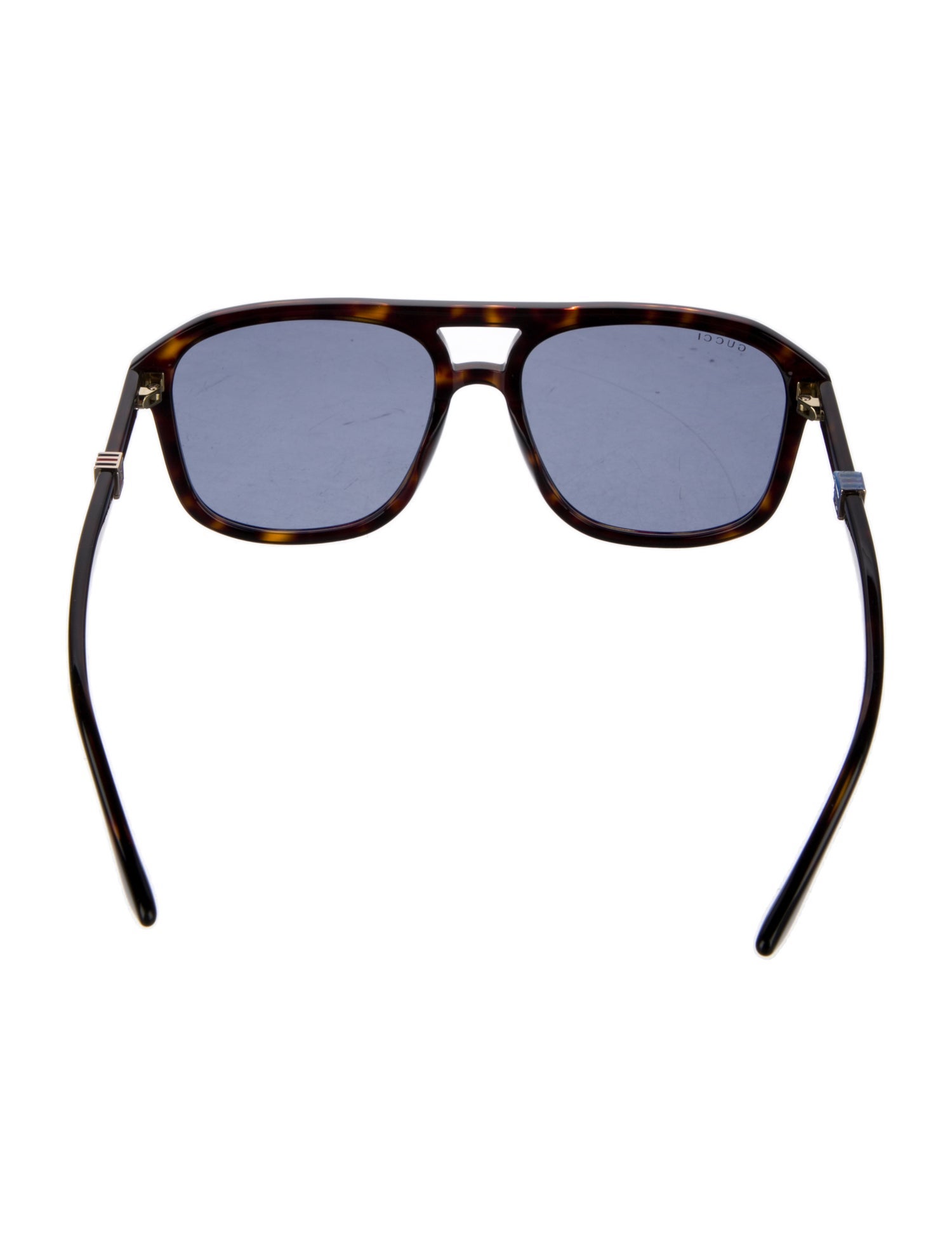 Gucci Web Accent Square Sunglasses