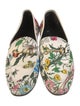 Gucci Flora Print Canvas Loafers