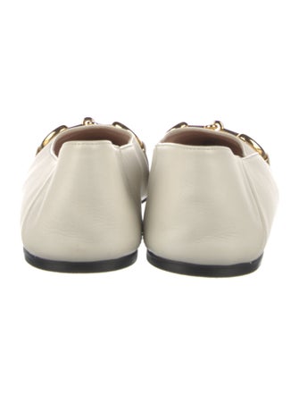 Gucci Horsebit Accent Leather Mary Jane Flats