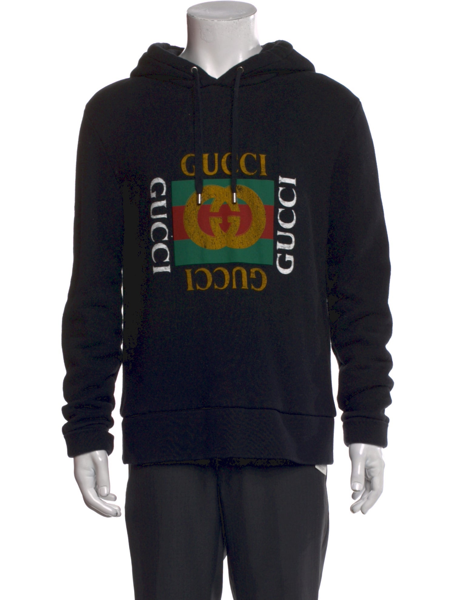 Gucci Web Accent Crew Neck Hoodie