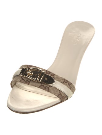 Gucci GG Supreme Leather Slides