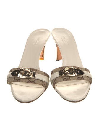 Gucci GG Supreme Leather Slides