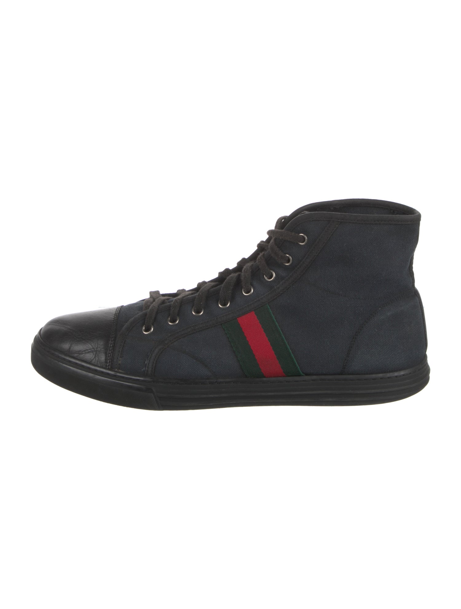 Gucci Web Accent Canvas Sneakers