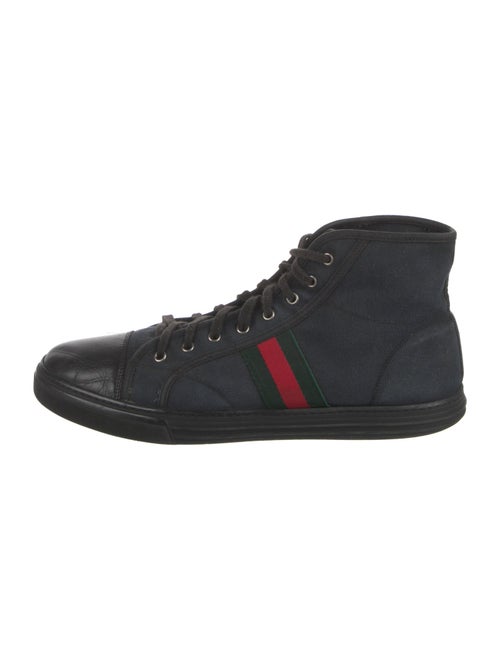 Gucci Web Accent Canvas Sneakers