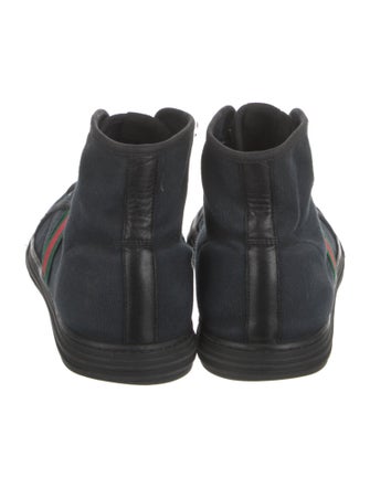 Gucci Web Accent Canvas Sneakers