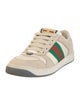 Gucci Web Accent Leather Sneakers