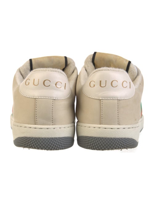 Gucci Web Accent Leather Sneakers