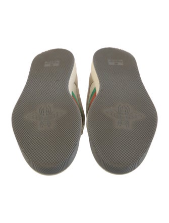 Gucci Web Accent Leather Sneakers