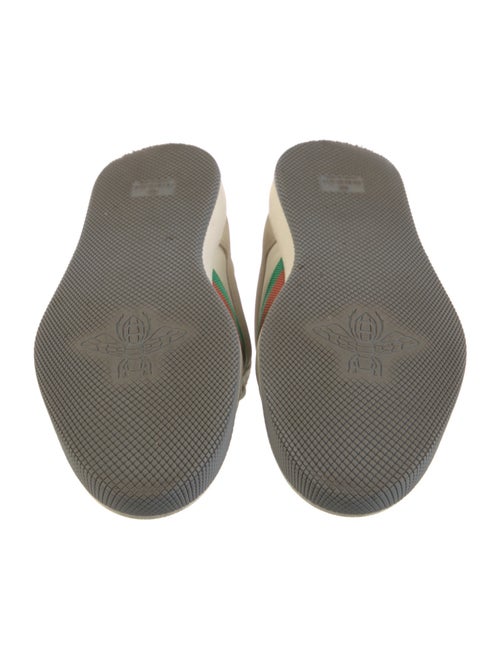 Gucci Web Accent Leather Sneakers