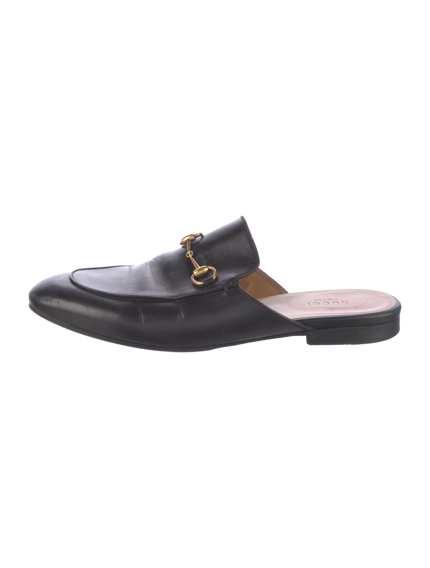 Gucci Horsebit Accent Leather Mules