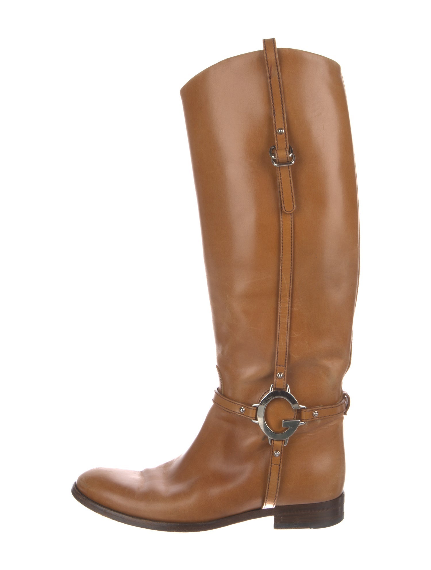 Gucci Leather Riding Boots