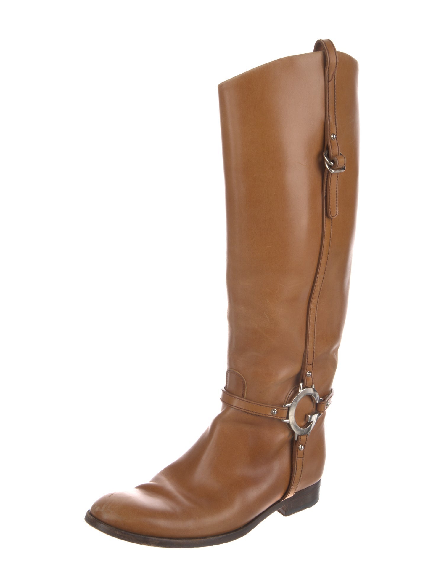 Gucci Leather Riding Boots