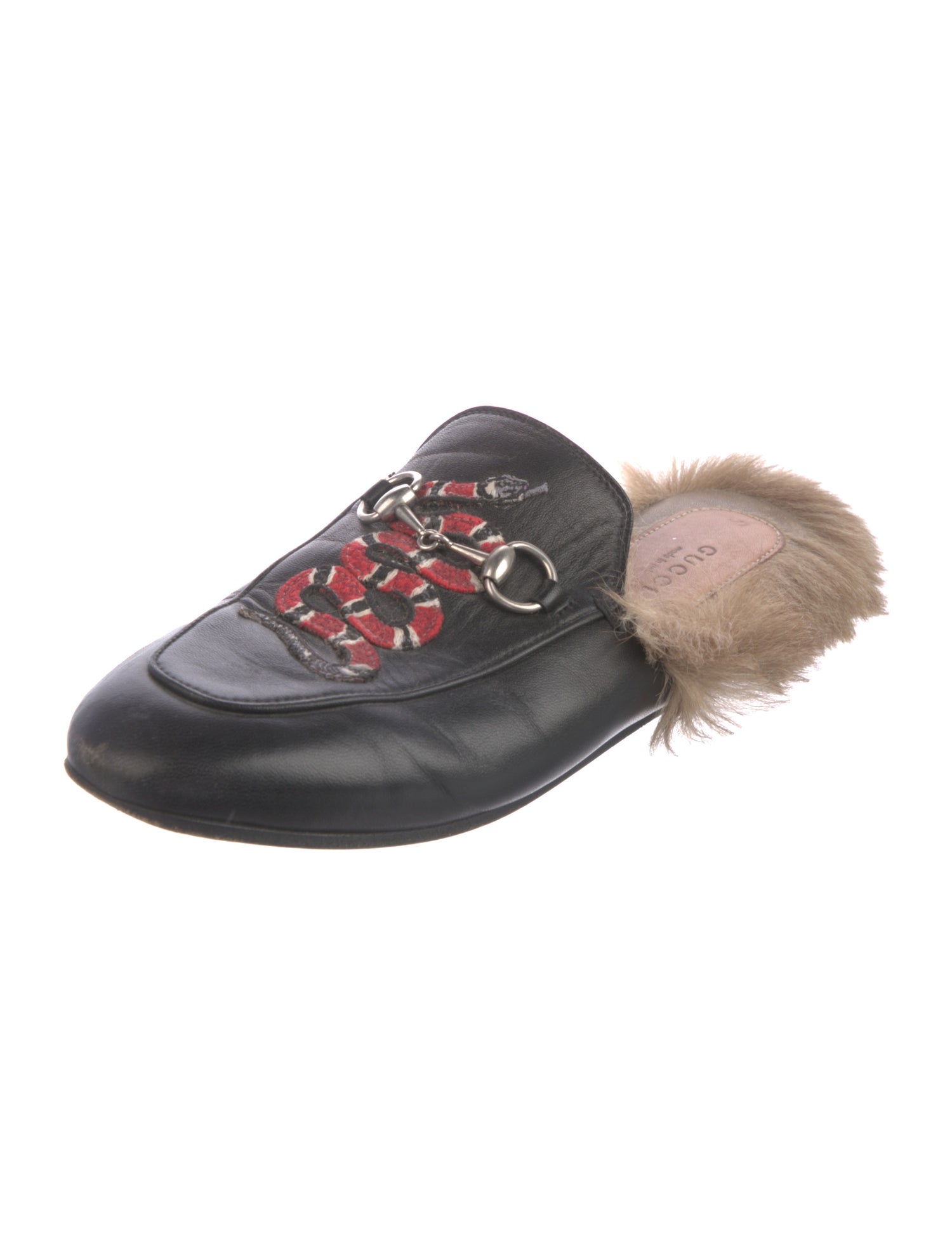 Gucci Horsebit Accent Leather Mules