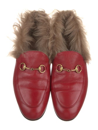Gucci Horsebit Accent Leather Mules