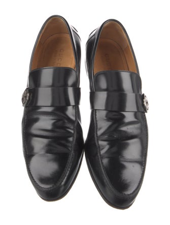 Gucci Interlocking G Logo Leather Dress Loafers