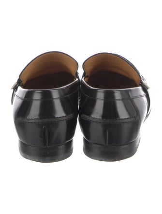 Gucci Interlocking G Logo Leather Dress Loafers