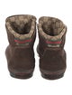 Gucci Web Accent Suede Lace-Up Boots