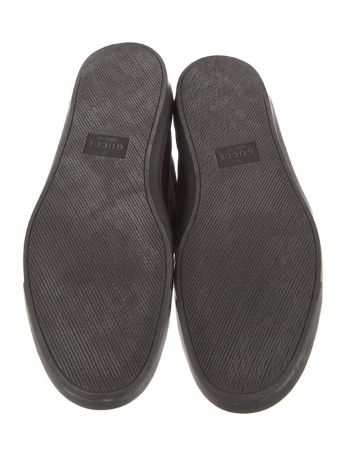 Gucci Web Accent Suede Lace-Up Boots