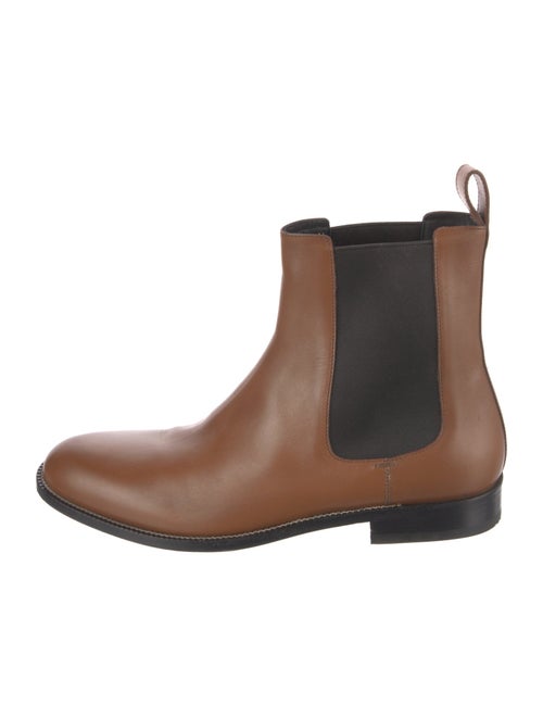 Gucci Web Accent Leather Chelsea Boots