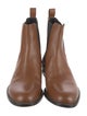 Gucci Web Accent Leather Chelsea Boots
