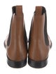 Gucci Web Accent Leather Chelsea Boots