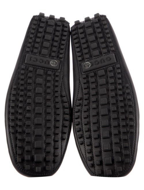 Gucci Web Accent Leather Drivers