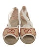Gucci GG Logo Raffia Espadrilles