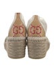 Gucci GG Logo Raffia Espadrilles