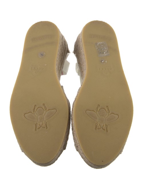 Gucci GG Logo Raffia Espadrilles