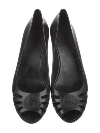 Gucci Interlocking G Logo Rubber Pumps