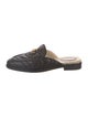 Gucci Double G Logo Leather Mules
