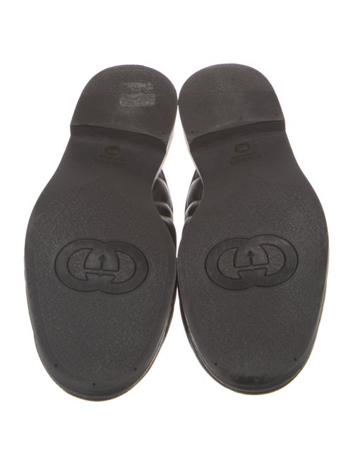 Gucci Double G Logo Leather Mules