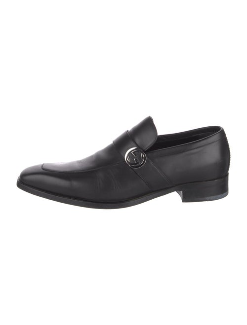 Gucci Interlocking G Logo Leather Dress Loafers