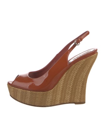 Gucci Patent Leather Slingback Pumps