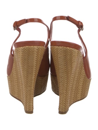 Gucci Patent Leather Slingback Pumps