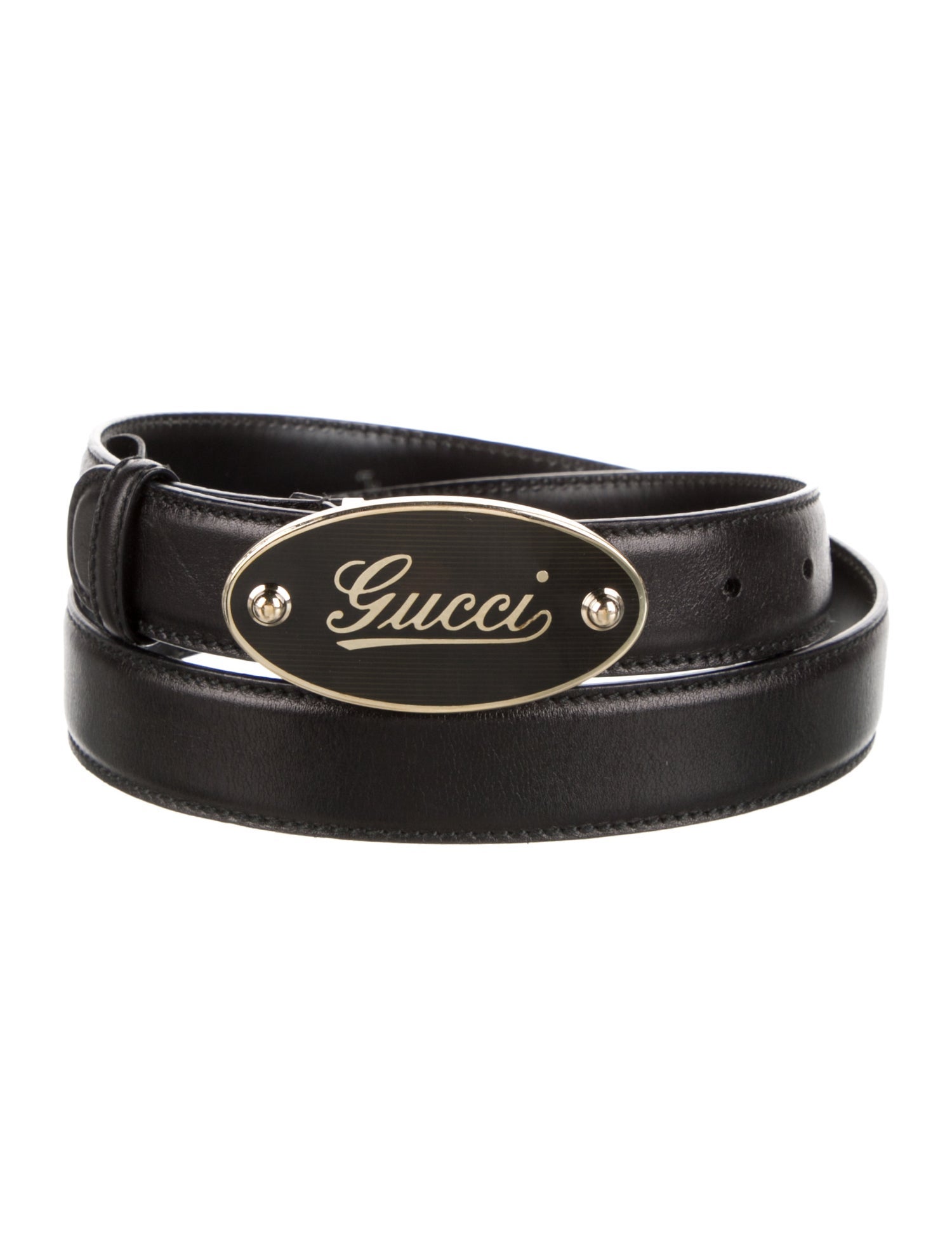 Gucci Skinny Leather Belt