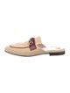 Gucci 1955 Horsebit Accent Canvas Mules