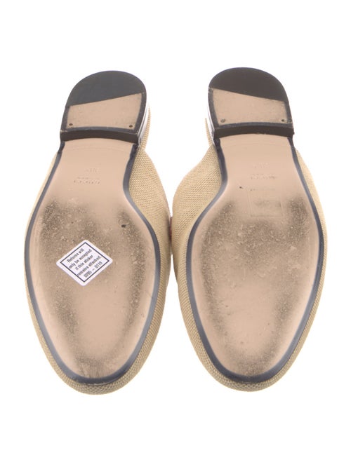 Gucci 1955 Horsebit Accent Canvas Mules