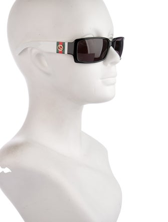 Gucci Web Accent Square Sunglasses