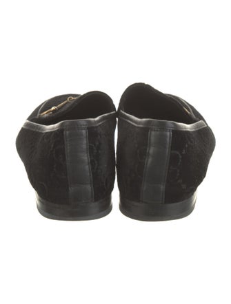 Gucci GG Logo Velvet Loafers