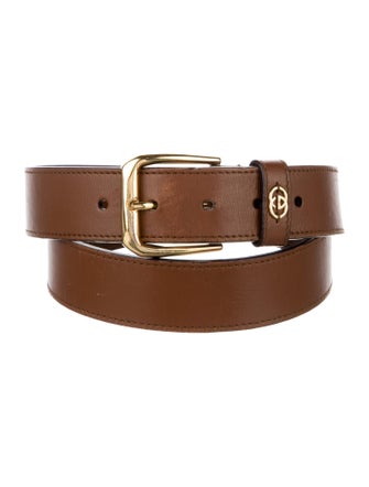 Gucci Interlocking G Logo Leather Belt