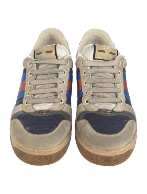 Gucci Web Accent Suede Sneakers