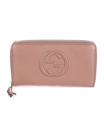 Gucci Interlocking G Logo Leather Continental Wallet