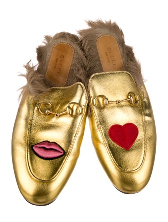 Gucci 1955 Horsebit Accent Leather Mules