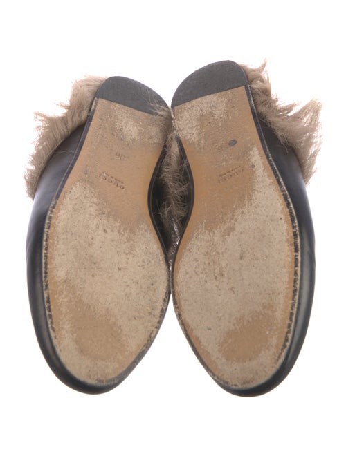 Gucci Horseferry Check Pattern Leather Mules